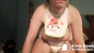 Piss and shitting in diaper, and other humiliation