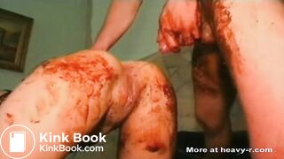 Pissing Her Shitty Ass Clean