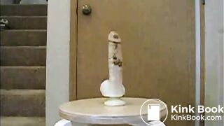 BBW RIDES SHITTY DILDO