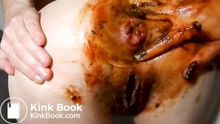 Extreme lesbian deep scat pussy fisting shit scat poop  480mp4