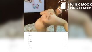 Nasty latin slave eats her shit and gags