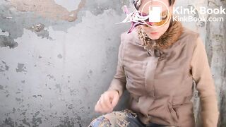 Pooping at a construction site