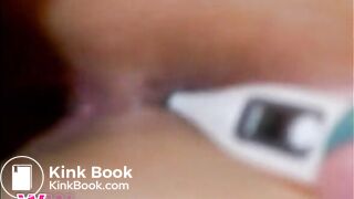 Cutouts-The girl`s intestine cleansing with laxati