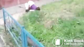 Drunk white chick shits herself