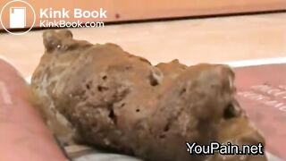 Pervert Girl Shitting on Magazine