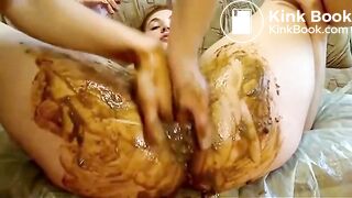 Scat fist her GFs pussy