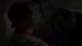 Teen bimbo gets fucked in a van