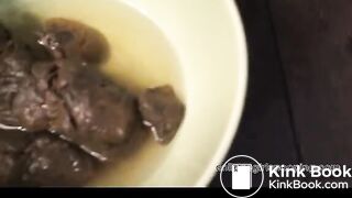 Fat Ass Shitting In Bowl