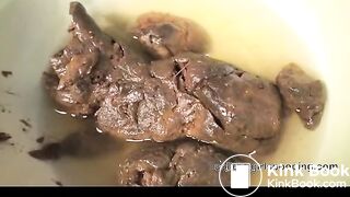 Fat Ass Shitting In Bowl