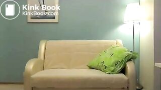 Anya pooping on table