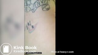 Tattooed Amateur Pooping And Peeing
