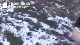 Piss and shit by car stop