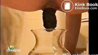 Amateur Milf Shits Huge Turd