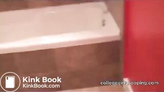 Beautiful college girl Denver shits in the bathroo - Scat Video Collection