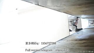 The girl excreted profusely in the toilet 87