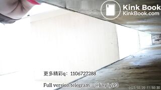 The girl excreted profusely in the toilet 87