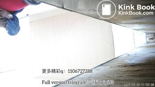 The girl excreted profusely in the toilet 87