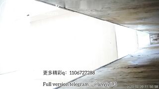 The girl excreted profusely in the toilet 87