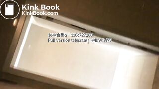 The girl excreted profusely in the toilet 91