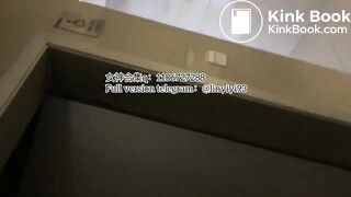 The girl excreted profusely in the toilet 91