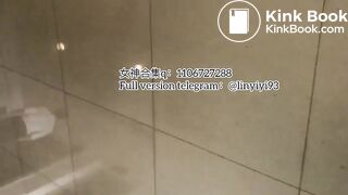 The girl excreted profusely in the toilet 91