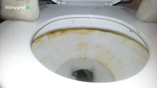 Foxyj  squatting and pushing Mega turd out of my add