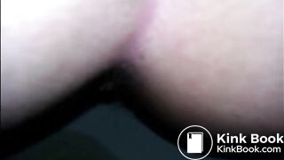 Girl shitting diarrhea in the toilet closeup