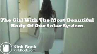 Very beautiful girl poops on the bed