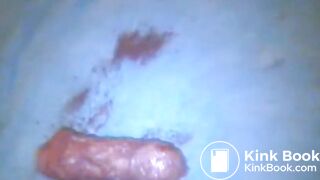 Skinny girl's fat turd