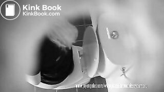 Big pooping blonde caught on spycam