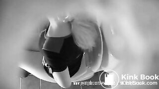 Big pooping blonde caught on spycam