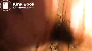 Woman shit diarrhea and smear it on her butt