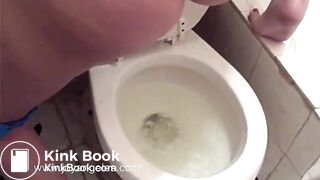 Brunette's pee and poop compilation
