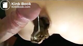 Cum on ass poops girlfriend