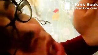 Cute sucking shit with passion