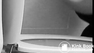 Very thick poop caught on spycam