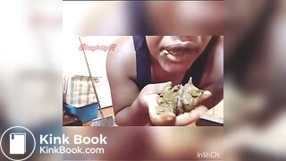 Ebony Eats Her Poop