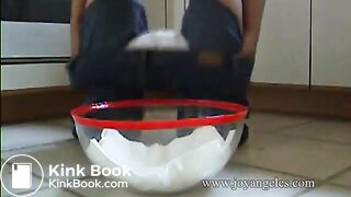 Poop in kitchen and toilet
