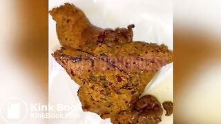 Black girl's unusual poop