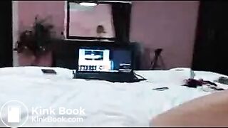 Girl shitting while masturbating asshole with long dildo