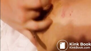 Girl fingering her shitty asshole