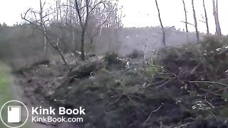 Big dump in roadside woodland