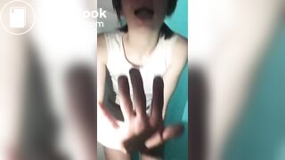 Hot cutiepie smears her sweet shit on her sexy ass and pussy and tastes her shit