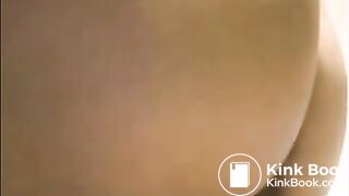 Dirty ass milf farting with shit