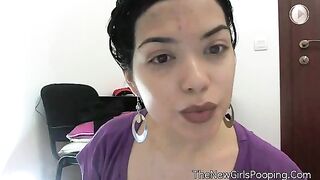 Latina takes a monster dump for you