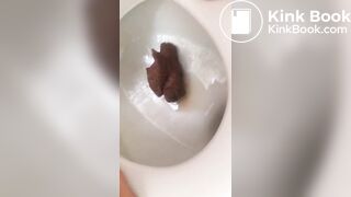 veganlinda - big shit in toilet bowl