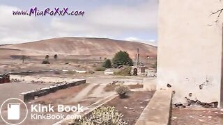 Pooping in an abandoned building in the desert