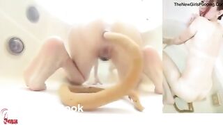Exaggerated long turd
