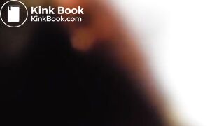 Hard push of huge turd seen close up