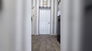 Naughty chubby girl gets messy with her shit